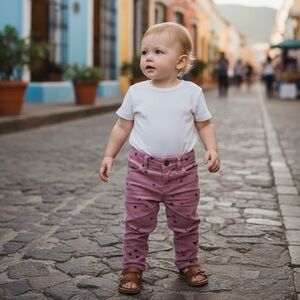 babyGap Toddler Girl Pink Corduroy Star Pants Size 2T